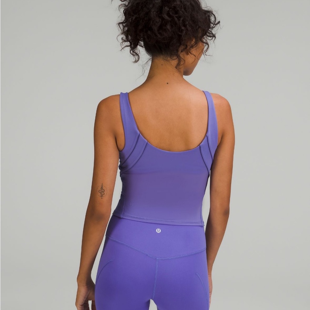 Lululemon nulu and mesh-back shelf bra tank top. Size 10.